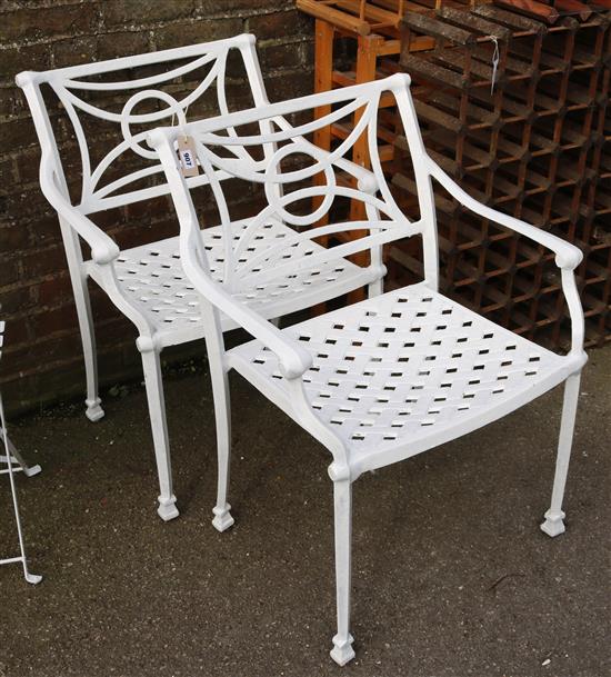 Folding garden table & 2 chairs